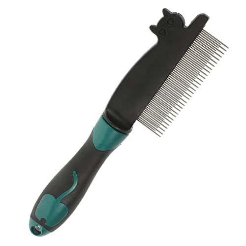 BESPORTBLE Portable Pet Hair Comb Deshedding Brush for Pugs Dog Grooming Comb Rounded Needles Wear-resistant Small Size