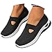 Zapatos Ortopédicos para Mujer, Women's Woven Orthopedic Breathable Soft Sole Walking Shoes Slip On Diabetic Foam Sneaker Casual Comfortable Wide Width Summer Lightweight Knit Nurse Comfy Sneakers