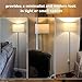 Ambimall Modern Standing Floor Lamp for Living Room & Bedroom with 3 Color Temperatures Bulb & Pull Chain Switch, 60