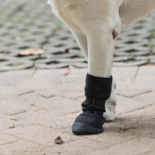 Ubxvamm Dog Paws Protector Boot Large Size Water Resistant Soft Recovery Shoe for Dog Wound Care Breathable Pet Footwear - Thumbnail 7