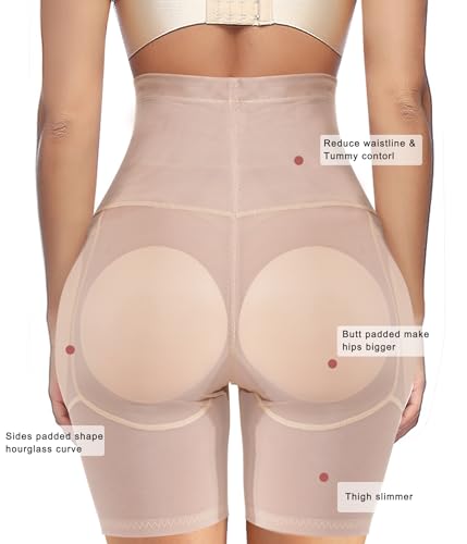 Irisnaya Calcinha modeladora feminina, modeladora corporal, levanta bumbum, acolchoada, realçadora d