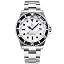 Silver/Black/White/Metal Band Silver