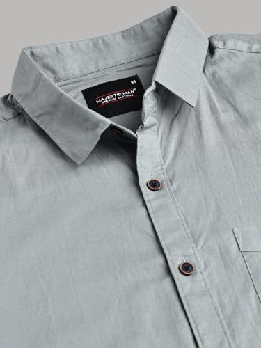 Image of Majestic Man Men's Cotton Slim Fit Shirt