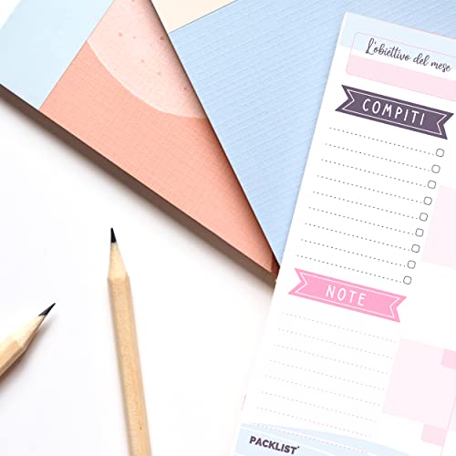 PACKLIST Planner Mensile Scrivania, Planning Mensile da Tavolo A4, Agenda Mensile, 25 Flogi, Monthly Planner - Image 4