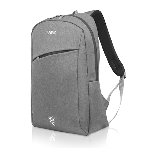 Image of SPENZ BAGS Laptop Backpack -Breathable Shoulder Straps, Mesh Side Pocket, Waterproof, Front Zipped Pocket, Padded Laptop Compartment, Backpacks