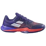 Babolat Herren Jet Mach 3 Clay Tennisschuhe Sandplatzschuh Blau - Koralle 46,5