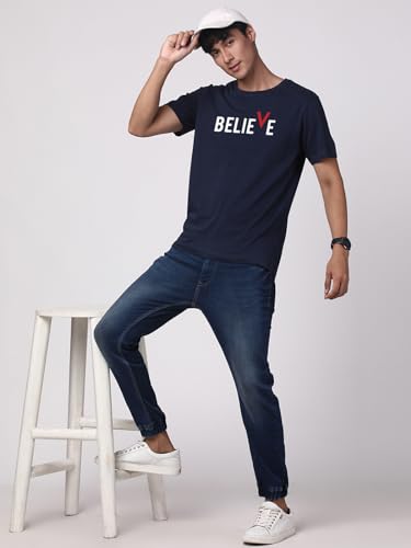 Image of ADRO Men Cotton Regular Printed Tshirt
