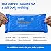 HygiCare Body Bathing Wipes, Rinse Free, pH balance, Enriched with Aloe and Vitamin E, Fit All Skin Types, Perfect for Camping, Hiking, Gyms, Fitness, Incontinence, Bedridden, 100 Count