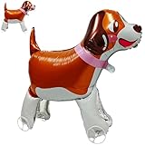 walking dog balloon with wheels Self Standing pet Dog animal balloon puppy dog party decorations for kids Animal Theme Birthday Party Decorations Supplies