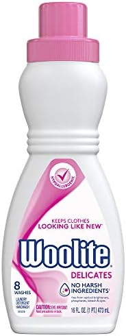 Woolite Delicates Hypoallergenic Liquid Laundry Detergent, 8 Loads, 16oz, Hand & Machine Wash