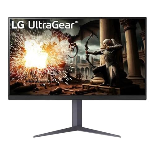 Image of LG 32GS75Q 32 Inch QHD (2560x1440) IPS Ultragear Gaming Monitor, 180Hz, 1ms,99% sRGB, DisplayHDR 400, NVIDIA G-SYNC Compatible, AMD FreeSync, HDR10, Tilt /Height /Pivot Stand, HDMI, DisplayPort