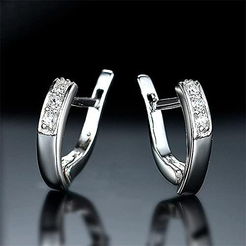Clip oreilles cristal elegant boucle sans percage tendance - 4