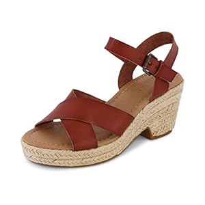 CUSHIONAIRE Women’s Robbie espadrille Wedge Sandal +Memory Foam and Wide Widths Available