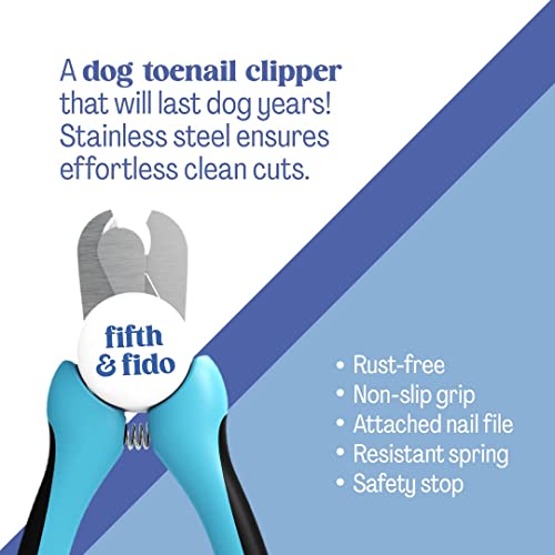 Fifth & Fido Dog Nail Clippers for Large Dogs - Sharp Nail Clipper...