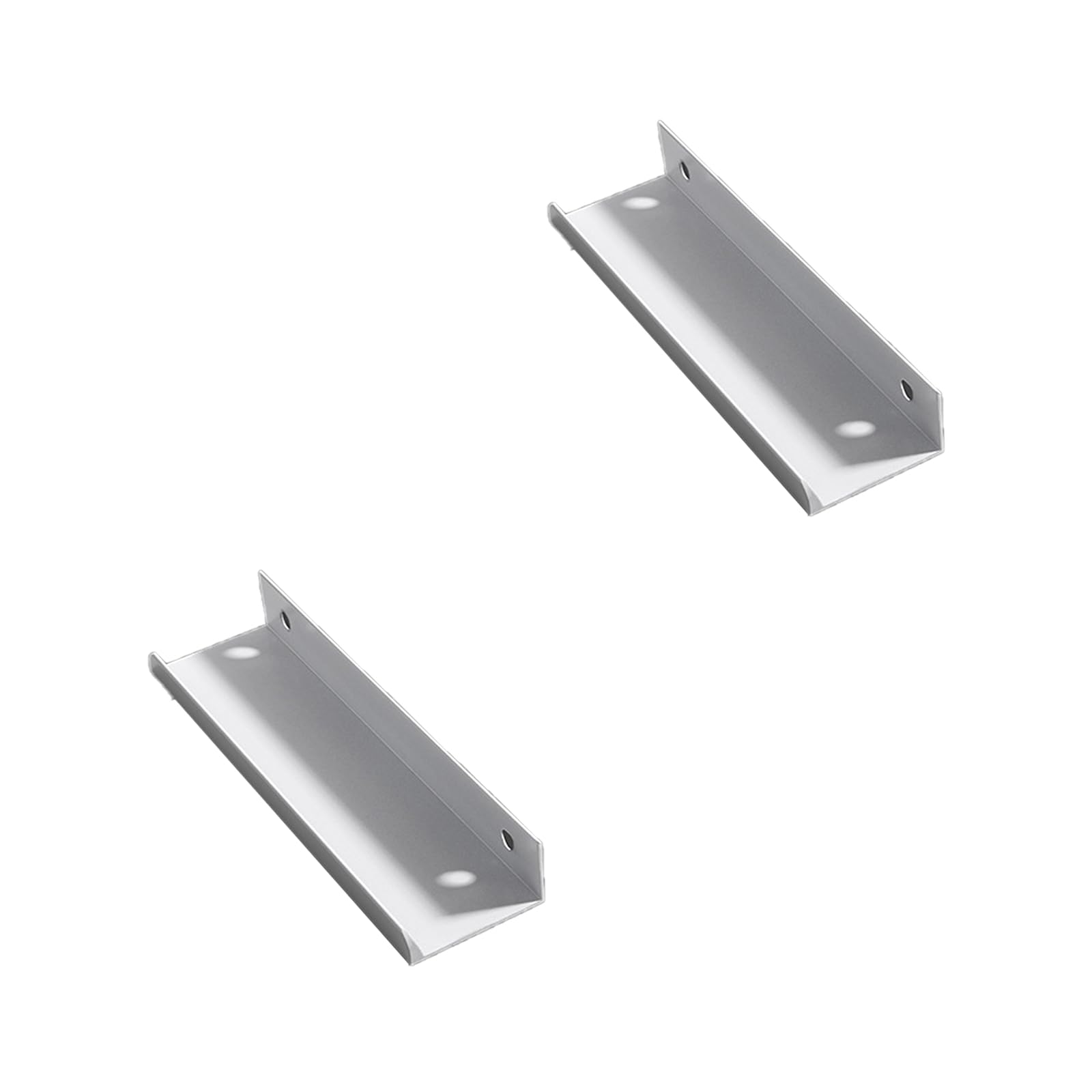 Szlxjmfl White Cupboard Handles, 2 Pack Hidden Furniture Handles Aluminum Alloy | Anodized, Drawer Pulls Hole Centers: 96-1160Mm Kitchen Cabinet Door Pulls Concealed Wardrobe Handle 96Mm/3.8In