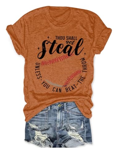 Women’s Vintage Thou Shall Not Steal Baseball Slogan