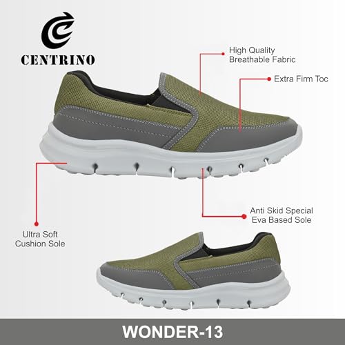 Image of Centrino Men's Sports Shoes | Shoes for Man Stylish | Lightweight Breathable Running Shoes | Cushioned Insole | Comfortable Mesh Walking & Workout Sneakers for Men | Mens Sports Shoes Casual (9229)