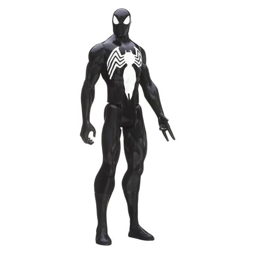 Marvel Ultimate Spider-Man Titan Hero Series Black Suit Spider-Man Figure - 12 Inch by Spider-Man
