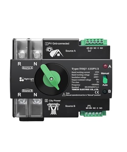 Interruptor de transferencia automática 220V para energía solar ininterrumpida en casas residenciales