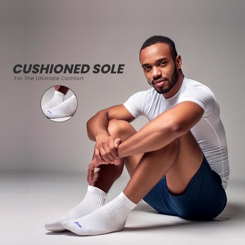 Penn Men's Cushioned Quarter Socks |Ideal for Sports, Gym, Hiking & Everyday Wear4