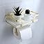 Vintage Toilet Paper Holder With Shelf For Bathroom, Kitchen - View #3