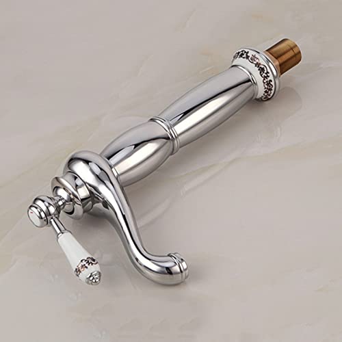 Robinet doré pour vasque rétro et ambiance spa à la maison