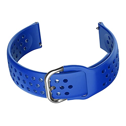 Image of ACM Watch Strap 20mm compatible with Goqii Smart Vital Plus Smartwatch | Silicone Belt Breatheable Dot
