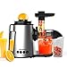 Produktbild AUCMA Slow Juicer mit elektrischer Zitruspressen Funktion, Multifunktions-Entsafter mit 2 Geschwindigkeiten für Obst und Gemüse, Entsafter mit Rücklauffunktion, Anti-Oxidation Juicer Extractor