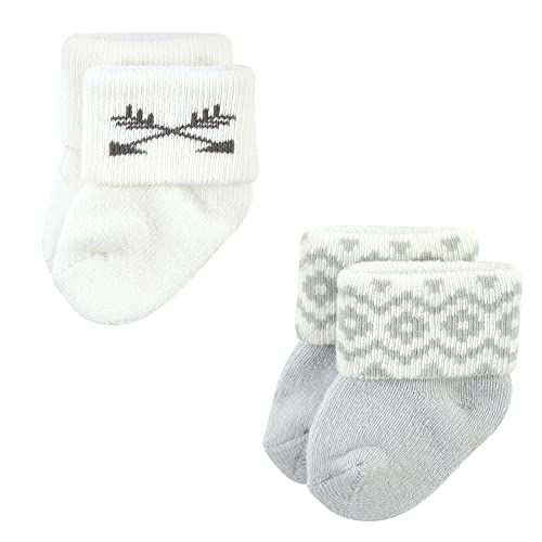 Image of Hudson Baby Baby 8-pack Cotton Rich Newborn and Terry Socks