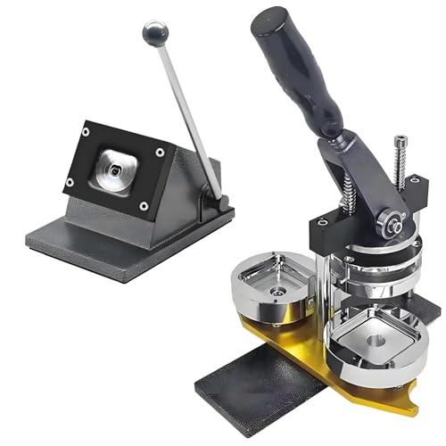 Kit para Hacer imanes Cuadrados de 5 x 5 cm, máquina para Hacer imanes de Nevera, con Prensa y Cortador de Papel, 100 Juegos de Materiales para Manualidades y proyectos de Bricolaje.