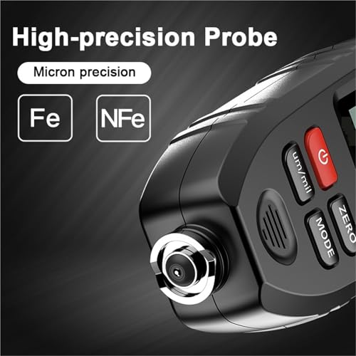Thickness Gauge, Coating Thickness Gauge TC100 Automotive Tester FE/NFE Measurement Two Manual Instruments Multicolor for Cars (Black) miniatura 3