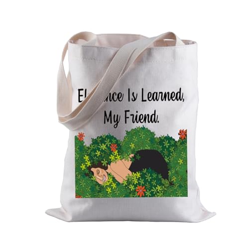 LEVLO Bolsa de compras inspirada en RHONY Elegance Is Learned Tote Bag regalo real para amas de casa, My Friend