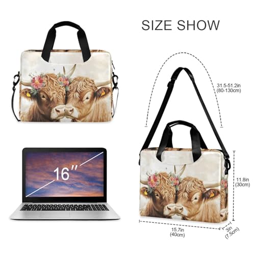 Funda para Portátil Alaza Two Highland Cows 13-15.6 pulg miniatura 4