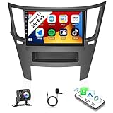 SIXWIN 2G+64G Android Car Stereo for Subaru Legacy Outback 2010-2016 with CarPlay Android Auto Mirror Link 9 Inch Touchscreen with Bluetooth GPS Navigation WiFi HiFi FM Backup Camera MIC
