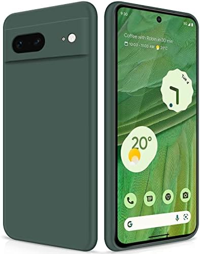 GiiYoon Case Compatible with Samsung Galaxy S21, Silky-Soft Touch Full-Body Protective Phone Silicone Case, Shockproof Cover with Microfiber Lining, Blue
