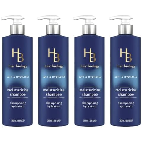 Hair Biology Soft & Hydrated Moisturizing Shampoo, 12.8 fl. oz. 4 PACK Cover