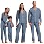 Duo Stripe Slate Blue/Ivory