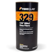 Fibre Glast #329-1/16 Inch Milled Glass Fibers Mix with Epoxy Resin for Corrosion-Resistant Putty, Filler, Gel Coat, Auto Surfacing, General Sealant & Marine Repairs, 1/2 Gallon Made in USA