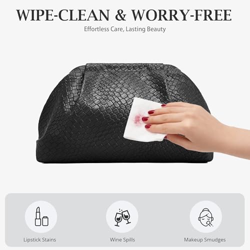 BOYATU Woven Vegan Leather Clutch