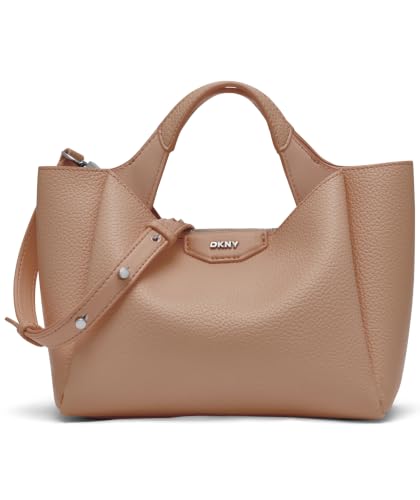 DKNY Mini Handtasche Damen Cappuccino mit verstellbarem Schulterriemen