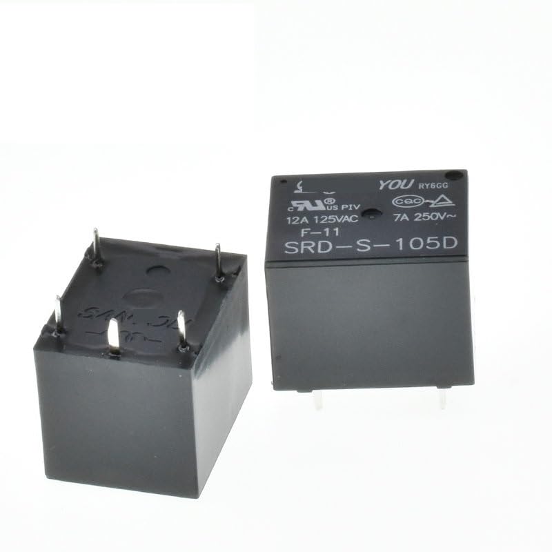 Relé SRD-S-105D 5V microcontrolador y conmutador electrónico 12A de 5 pines