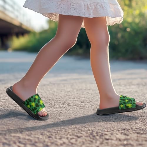 Image of Boy & Girls Slide Sandals Kids Shower Shoes Non Slip Summer Slippers Beach Sandals