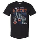 500 LEVEL Landry Shamet New York Knicks Statue of Liberty Heavyweight Tee (Black, Small)