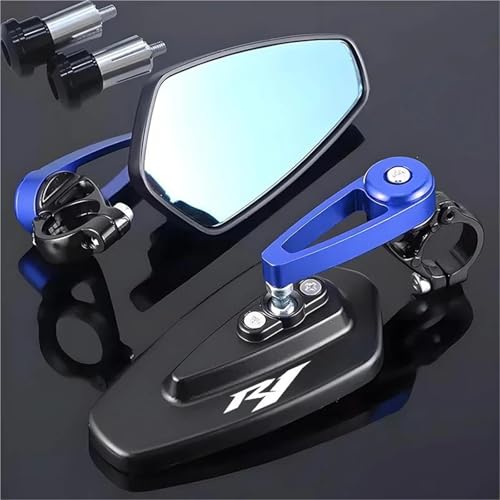 JUANNING para Yam&AHA YZF R1 R1M - 1 Par De Espejos Retrovisores Universales para Manillar De Scooter(H)