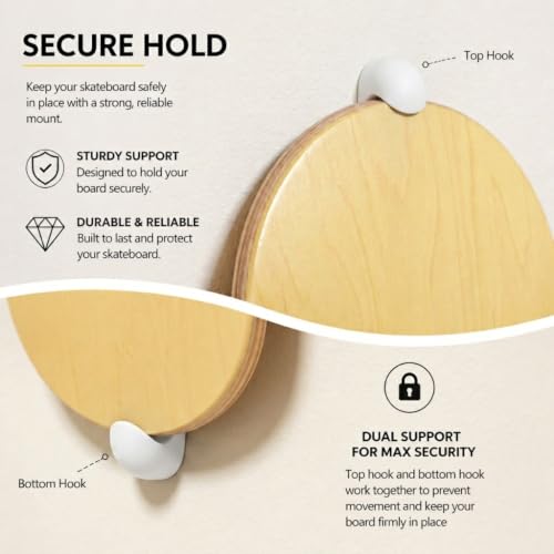 NANGOPOP Minimalist Skateboard Wall Hanger