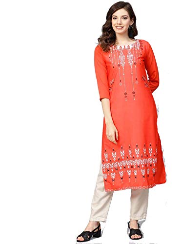 Image of Vaamsi Women's Crepe Regular Kurta