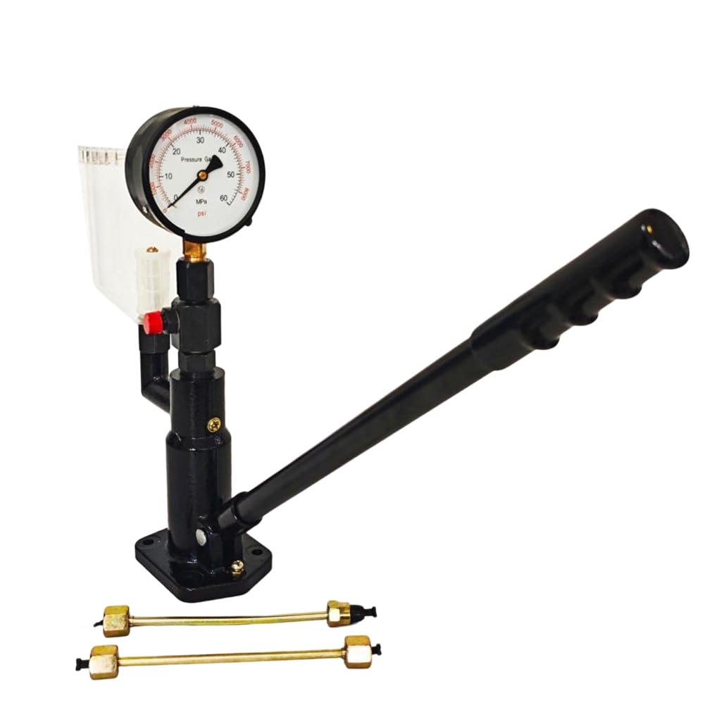 Jnchdghwa As Shown Injector Nozzle Tester Ps400ai Pressure Gauge 0-60Mpa Oil Pump Injector Checker Transparent Oil Cup Injector Calibrator