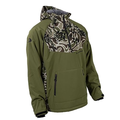 Gale Softshell Pullover – Green/Prym1 OS Woods – Windproof, Water-Resistant Outdoor Hoodie with Fleece Lining, Athletic Fit & Camo Design for Hunting, Fishing & Cold-Weather Use2