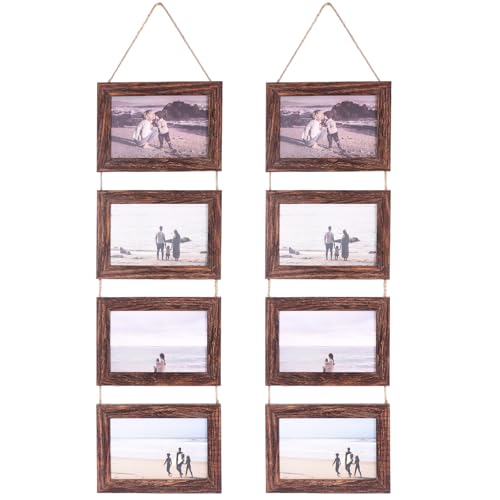 Weskjer Bilderrahmen Collage 10x15, Vierfach-Hängerahmen-Set im...