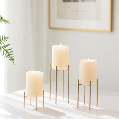 Sziqiqi Pillar Candle Holders Gold thumb #1